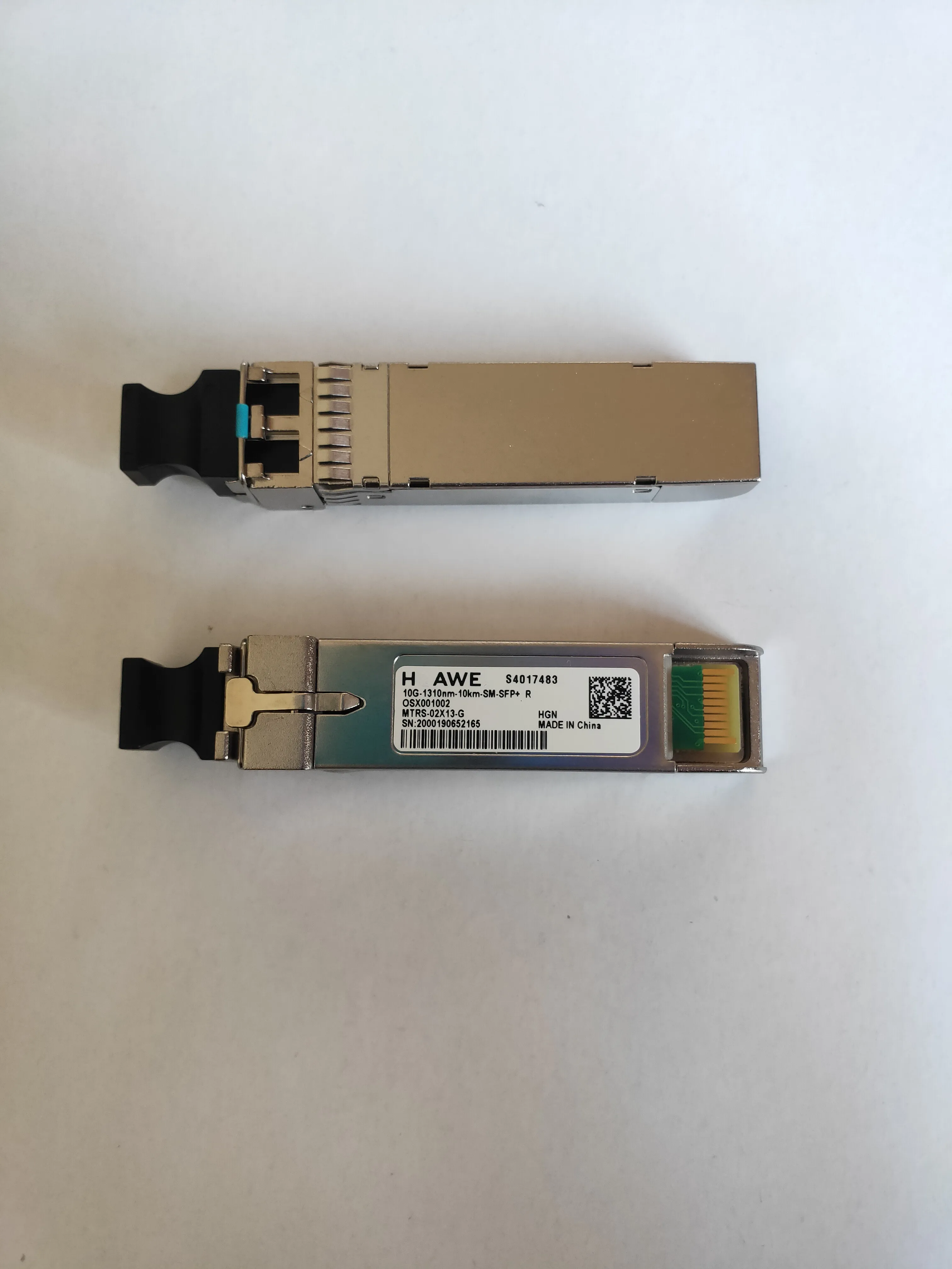 Фото Флуоресцентный оптический S4017483 10G-1310NM-10KM-SM-SFP + OSX001002 флуоресцентный Модуль 10GB SFP + оптический сетевой модуль №1