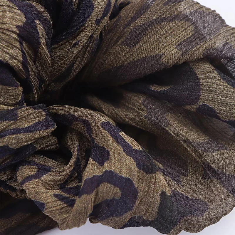 Casual Chic Lantern Pants Women Pant Vintage Animal Printed Translucent Pants Fashion 2025 Autumn Streetwear Trousers