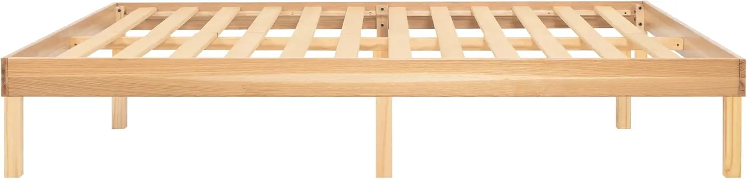 14 Inch Solid Wood Platform Bed Frame, Pine Wood Platform , No Squeak 5
