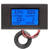 AC 80-260V 100A PZEM-061 LCD Display Digital Current Voltage Power Energy Ammeter Voltmeter with Current Transformer CT 1