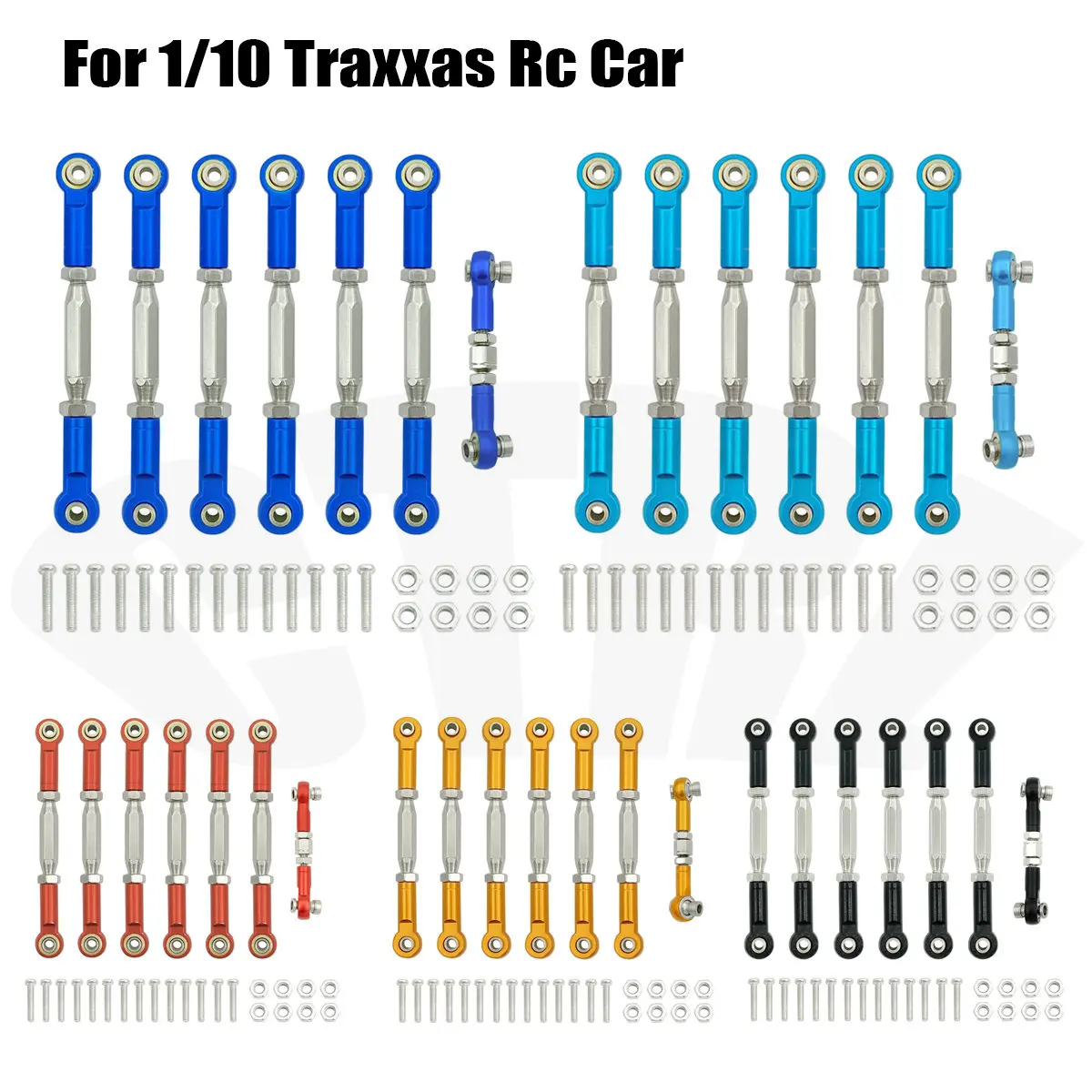 7PCSAdjustableAluminumTurnbucklesCamberLinkRodEndsSetsfor110