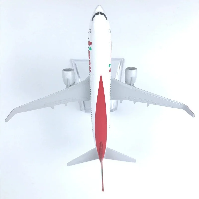 16cm 한국 T웨이 B737 항공기 모형 비행기 다이캐스트 메탈 1/400 스케일 비행기 스탠드 포함 항공 취미 장식 선물