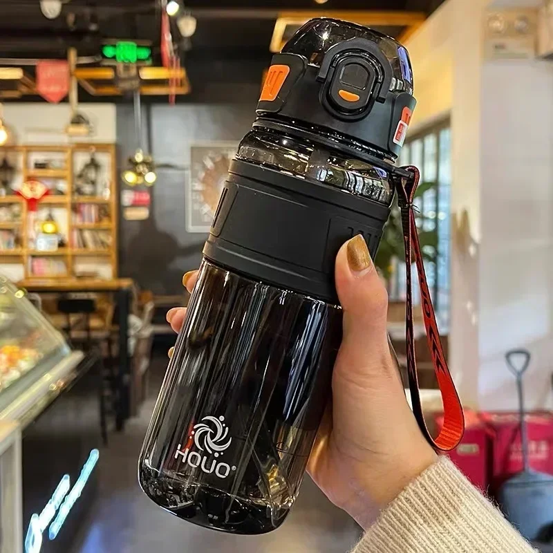 Botella de agua de viaje, 1L, para deportes, taza de agua de plástico para niña, niño, escuela, portátil, 1 litro, 750ml, hervidor de agua, Fitness, gimnasio al aire libre