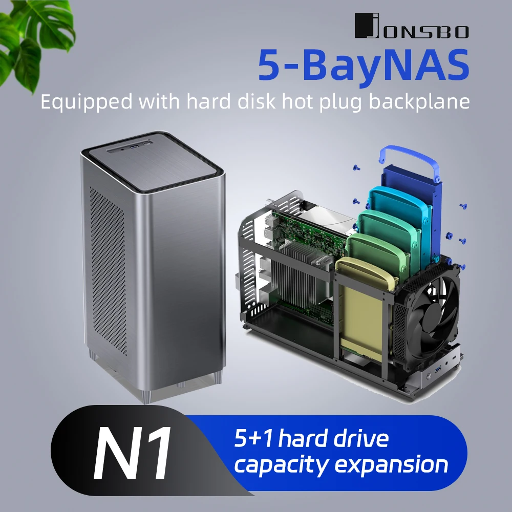 Jonsbo N1 All Aluminum NAS MINI ITX Case Portable HTPC Desktop Computer Empty Chassis