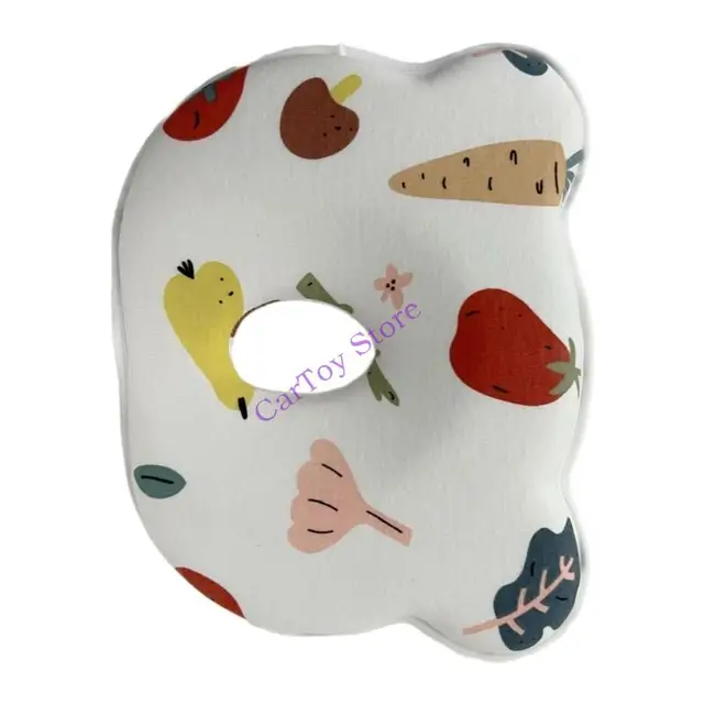 634F Comfortable Baby Pillow Innovative Baby Pillow Breathable Infant Pillow with Removable Case Lovely Pattern Pillow Gift 4