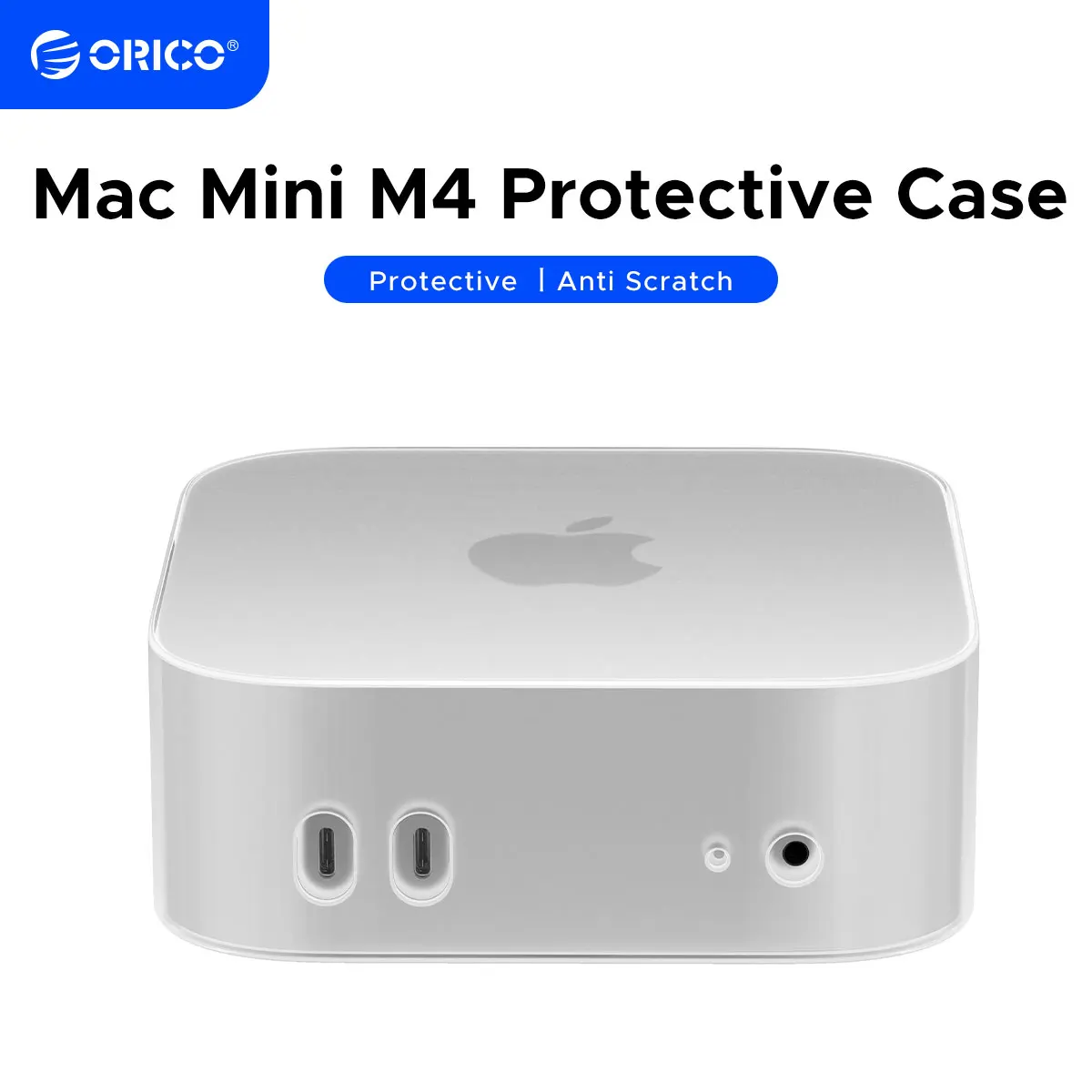 Boîtier Aluminium Support Vertical Pour Mac Mini M4 - Protection Avec Silicone, Refroidissement Optimisé