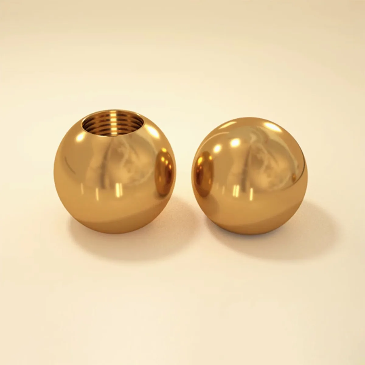 Pure Brass Internal Thread Spherical Nut Bald Head Plug Decorative Screw Cap Lighting Fixture Accessories M6M8M10M12