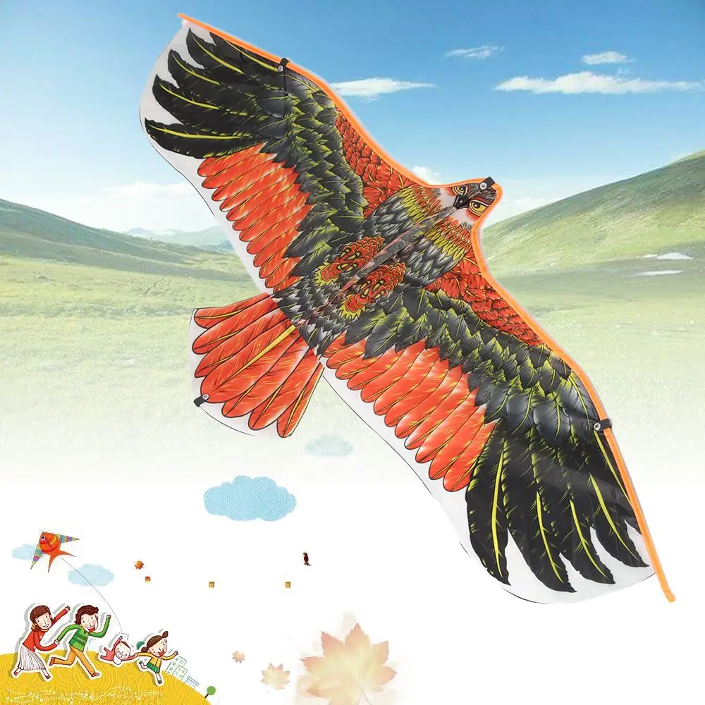 Eagle Kite 1.1m With 30 Meter Kite Line Large Fly Bird Kites Children Gift Family Trips Garden Outdoor Sports Game