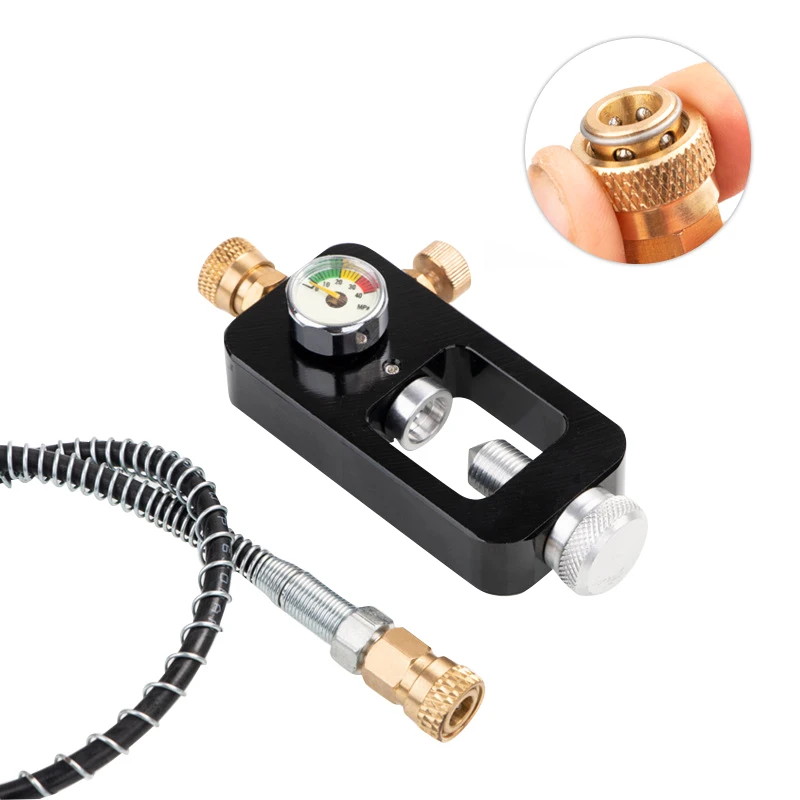 HURRISE Adaptateur de recharge de CO2 CGA320 Tuyau de 61 cm pour