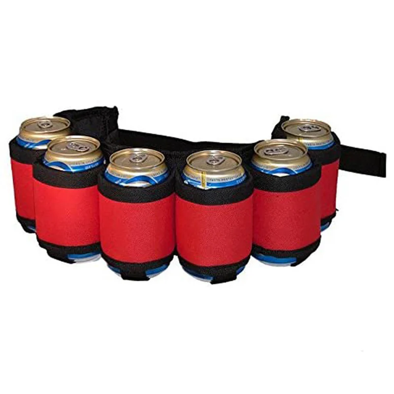 6 Pack Beer Soda Drink Camo Belt Holster Outdoor Beer Bottle Holder Hunting Tactical Belt For Lovers