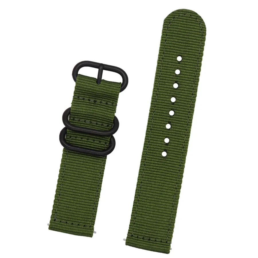 Durable 24mm Canvas Nylon Strap - Versatile Wristband