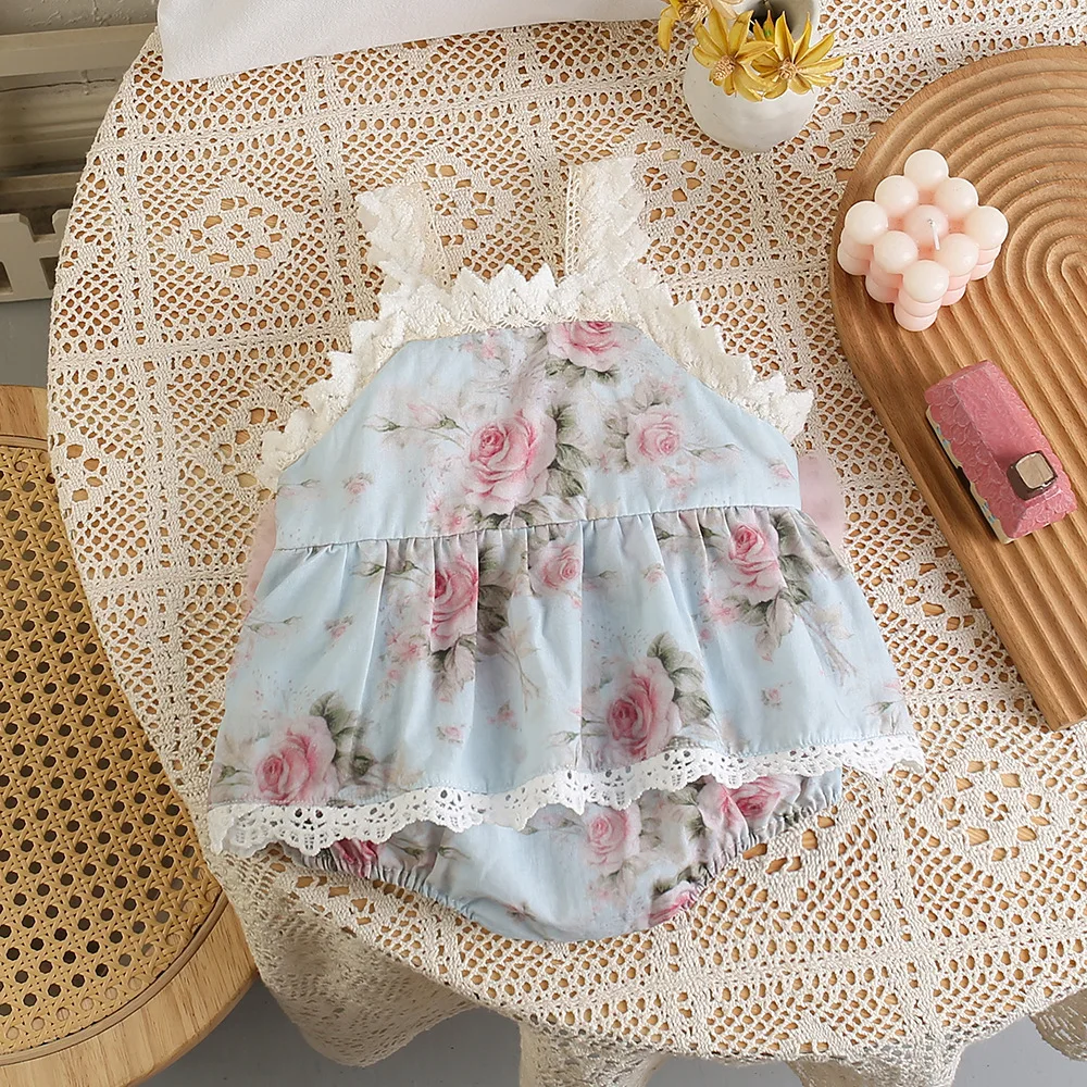 Baby Girls Lace Camisole One Piece Bodysuit