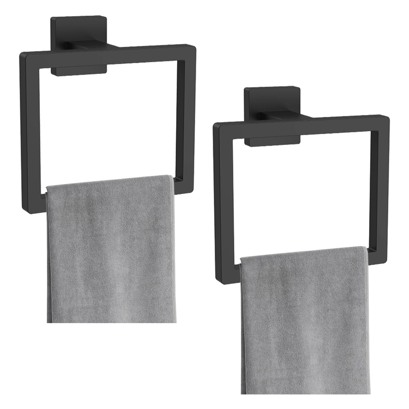 Stainless Steel Bathroom Towel Ring Hook Wall Mounted Holder