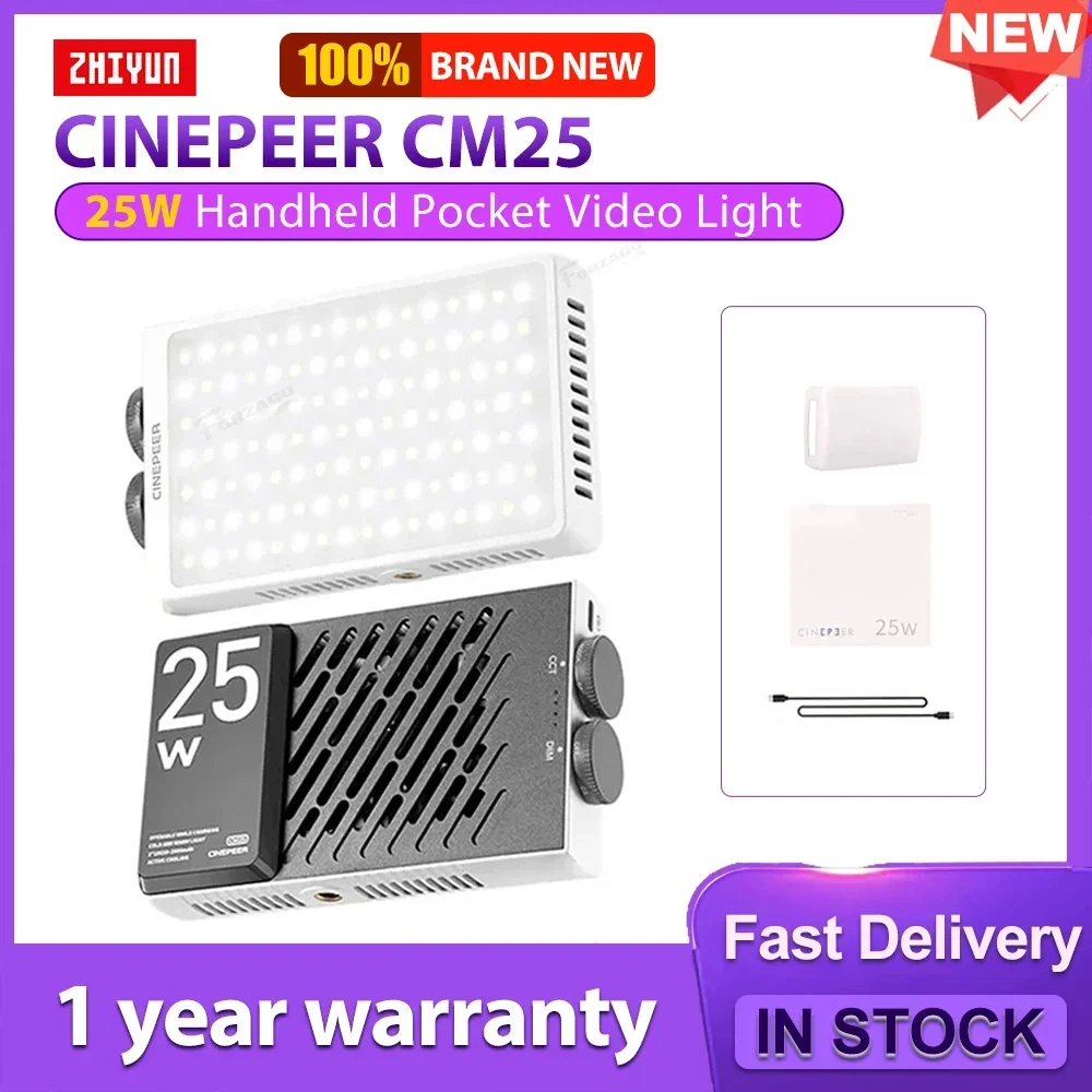ZHIYUN CINEPEER CM25 25W Handheld Led Light Pocket Video