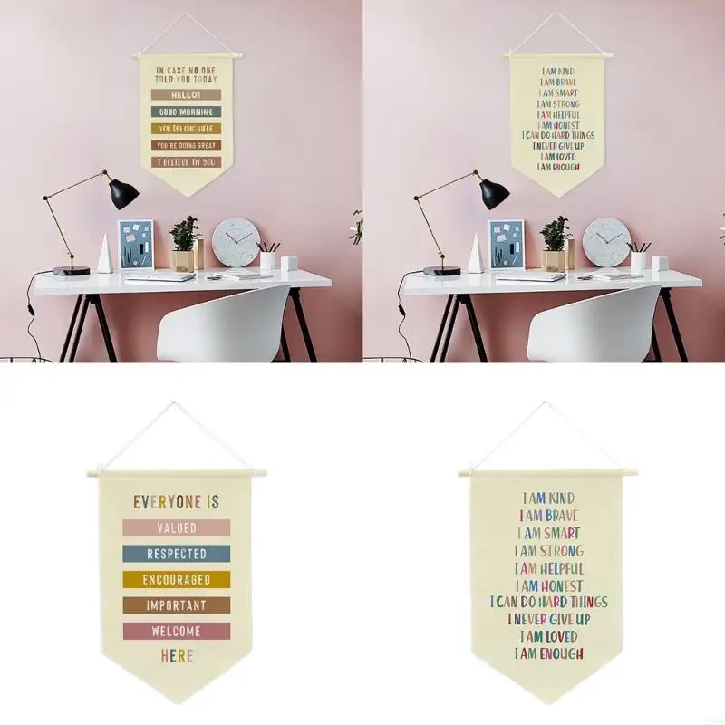 Inspirational Quote Banners Pennant for Home Motivational Wall Art to Encourage Reading and Personals Growth 5