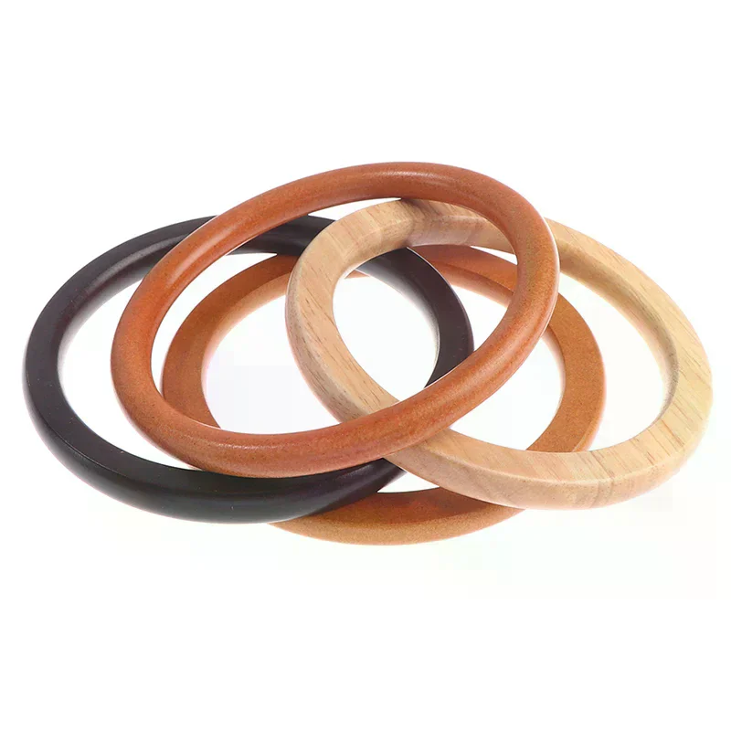 Manico per borsa in legno per borsette artigianali, accessori per borse fai da te, appendiabiti per parti - immagine 4