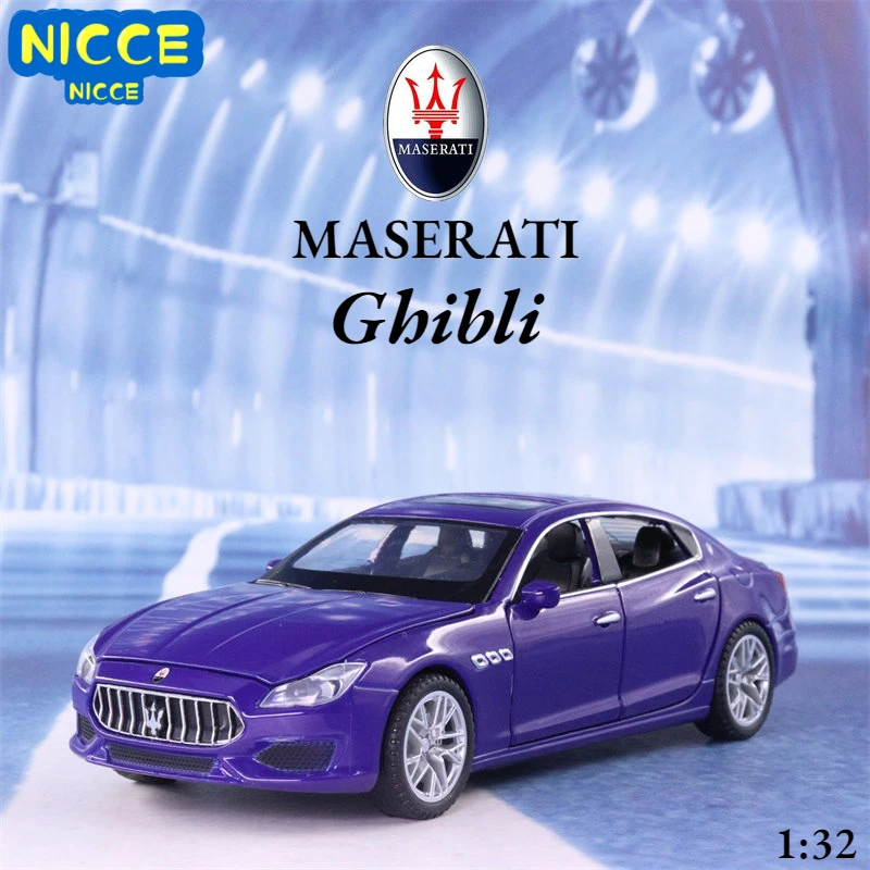 

Модель автомобиля из металлического сплава высокой имитации Maserati ghiвеликолепной модели Nicce 1:32, детские игрушки, коллекционные подарки F407
