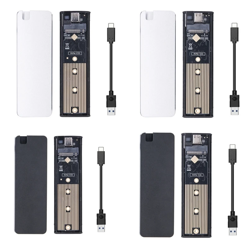 

M.2 to USB Adapter, NVMe to USB3.1 Reader Card SSD Case NVMe/NGFF SSD Box P9JB