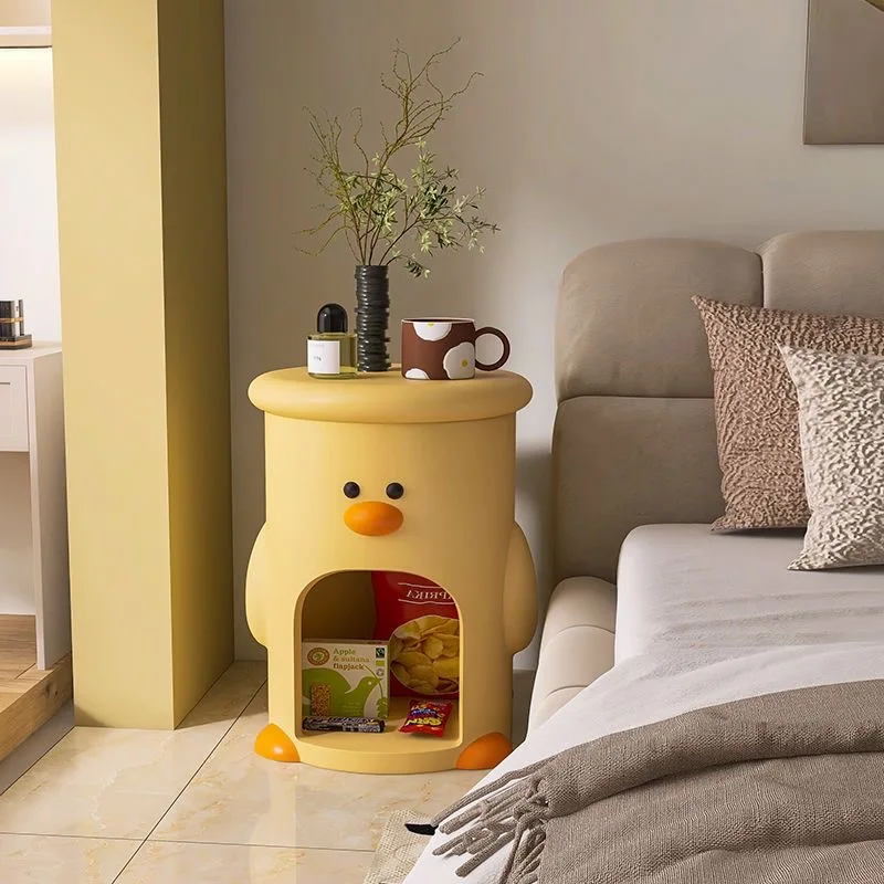 

Cute Cure Chick Living Room Floor-standing Large Ornaments TV Cabinet Sofa Side Table Home Decorations Ins Cream Style Gifts