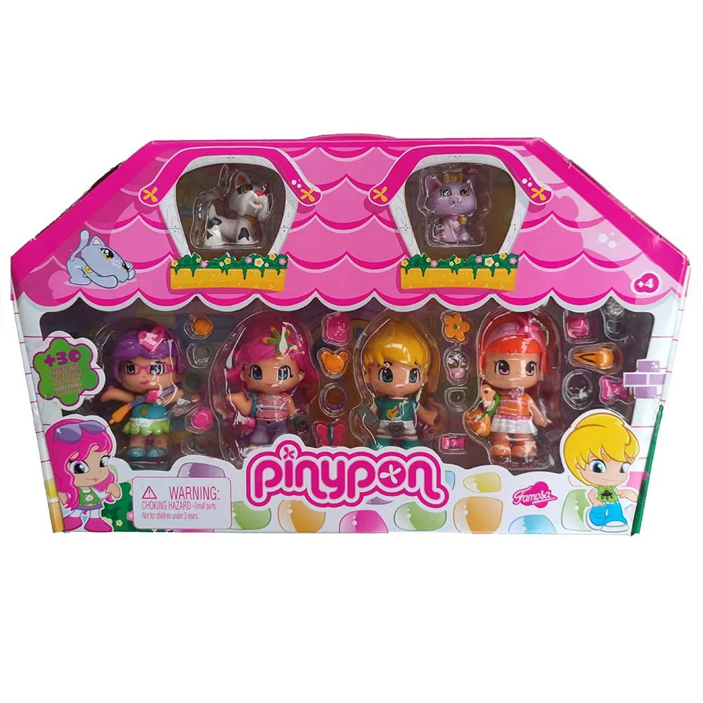 Original Pinypon Change Expression Assembly Two-sided Mini Doll Children's  gift collection