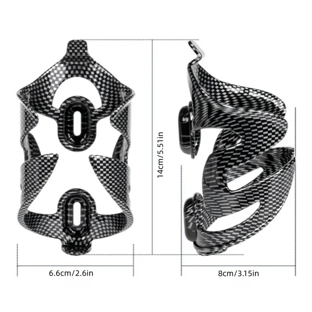 Carbon Fiber Texture Bike Bottle Cage | High-Strength PC Plastic Water Bottle Holder for MTB & Road Bikes 6