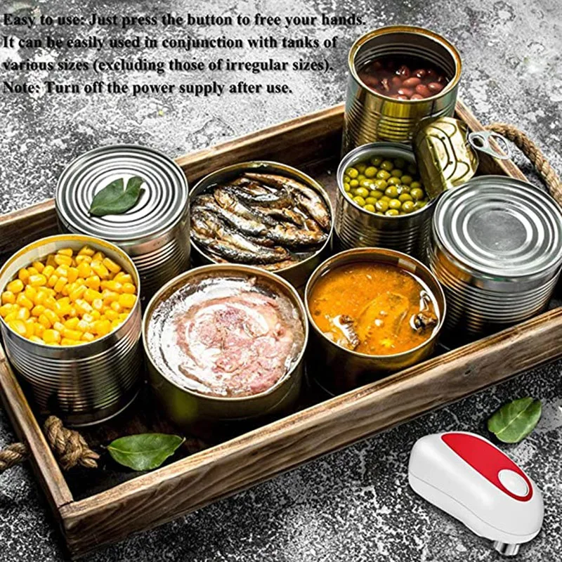 Electric Can Opener Mini One Touch Automatic Smooth Edges Jar Can Tin Touch  No Sharp Edges Handheld Jar Openers Kitchen Bar Tool - AliExpress