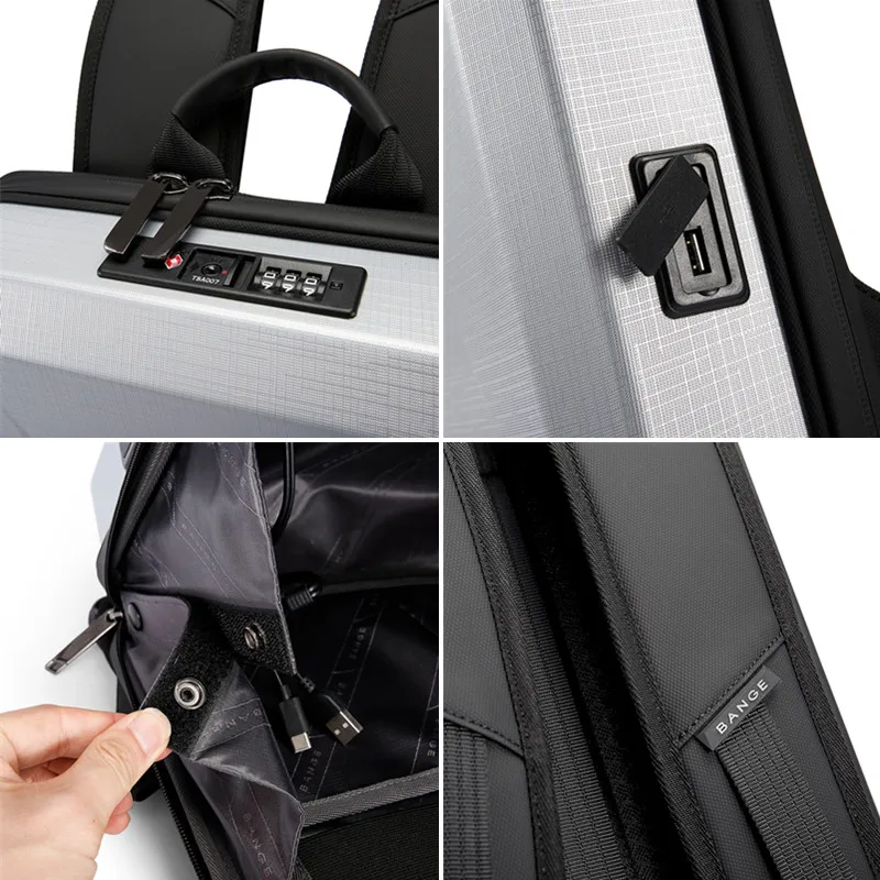 Hard Shell Esports Computer Bolsa Homens Anti-ladrão Mochilas de Negócios 15.6 Polegada Laptop Mochilas Impermeável Male Travel Bag Novo pc - Imagem 3