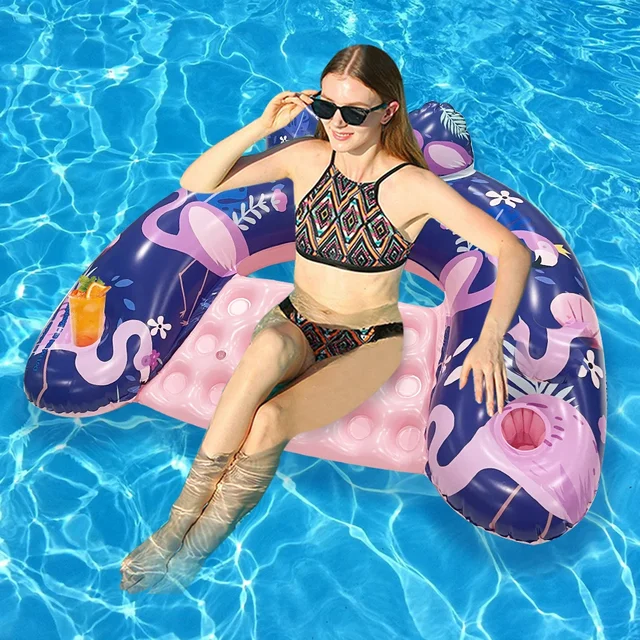 Inflatable Floating Pool Lounge Chair 5