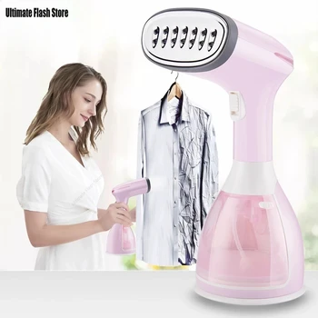 Ferro da stiro a vapore per indumenti portatile 1500W Ferro da stiro a vapore elettrico per tessuti domestici 280ml Calore rapido verticale portatile per stirare i vestiti 1