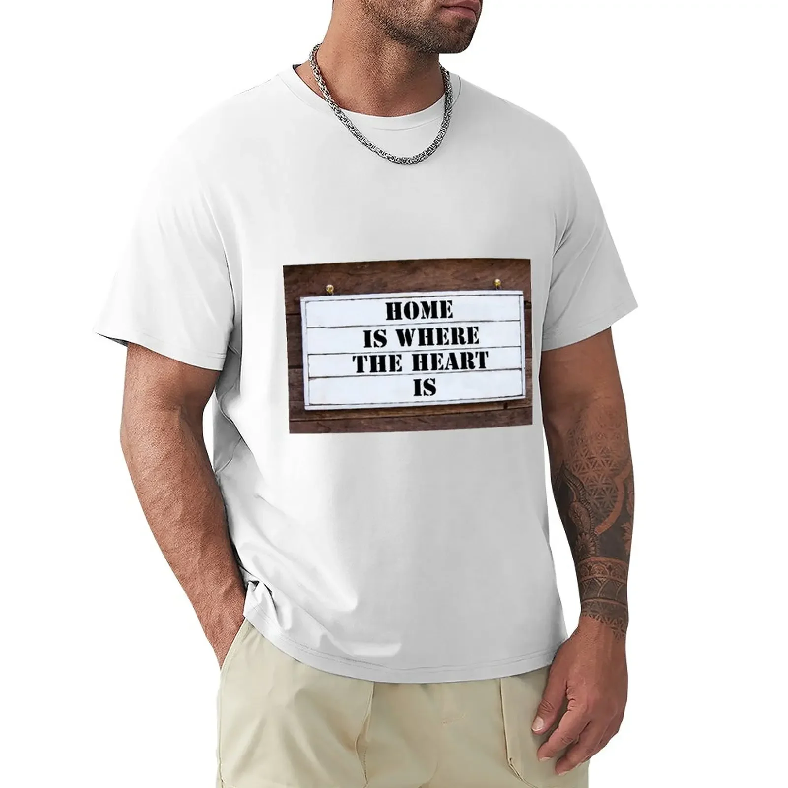 

Inspirational message - Home Is Where The Heart Is T-Shirt customs hippie clothes funny t shirts for men