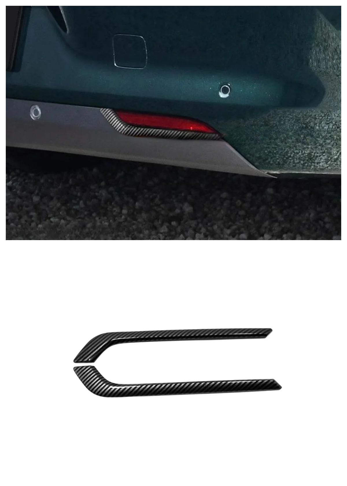

Suitable for 2023 Li Auto L7 Rear Fog Lamp Cover Decorative Frame ABS Automotive Accessories 2-piece Set