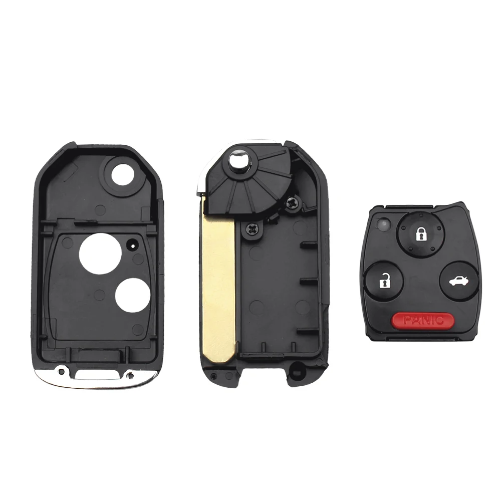 Car Key 2/3/4 Buttons Remote Modified For Honda Fit Accord Civic CRV Pilot Insight Ridgeline HRV Jazz 2003-2013