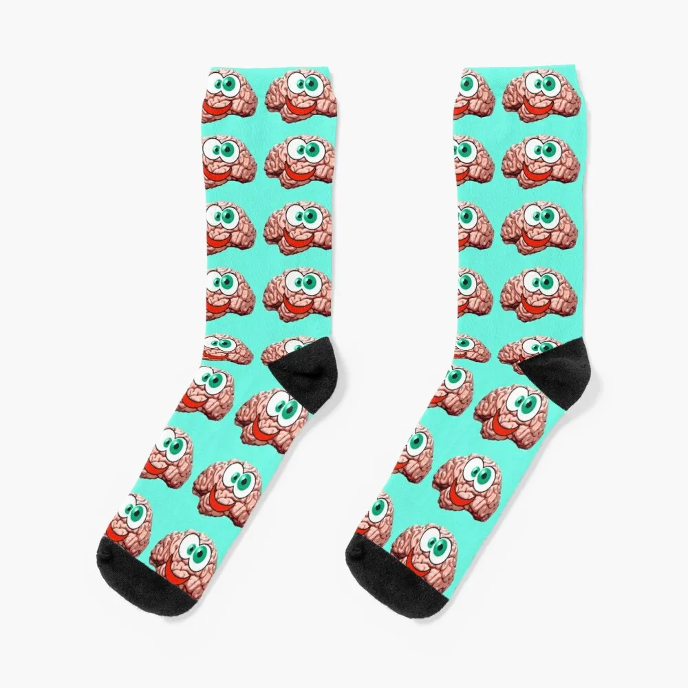 

Happy Brain Socks cartoon bright garter kawaii Socks Man Women's