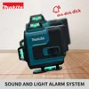 Makita 3D-4D 16 Lines High-precision 360°  Horizontal Vertical Green Laser Level  Wall Mounted Portable Electric Tools 5