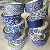 12 Rolls Per Set Blue & White Washi Tape Pretty Chinoiserie Designs Decorative Tape for Journaling, Scrapbooking 6