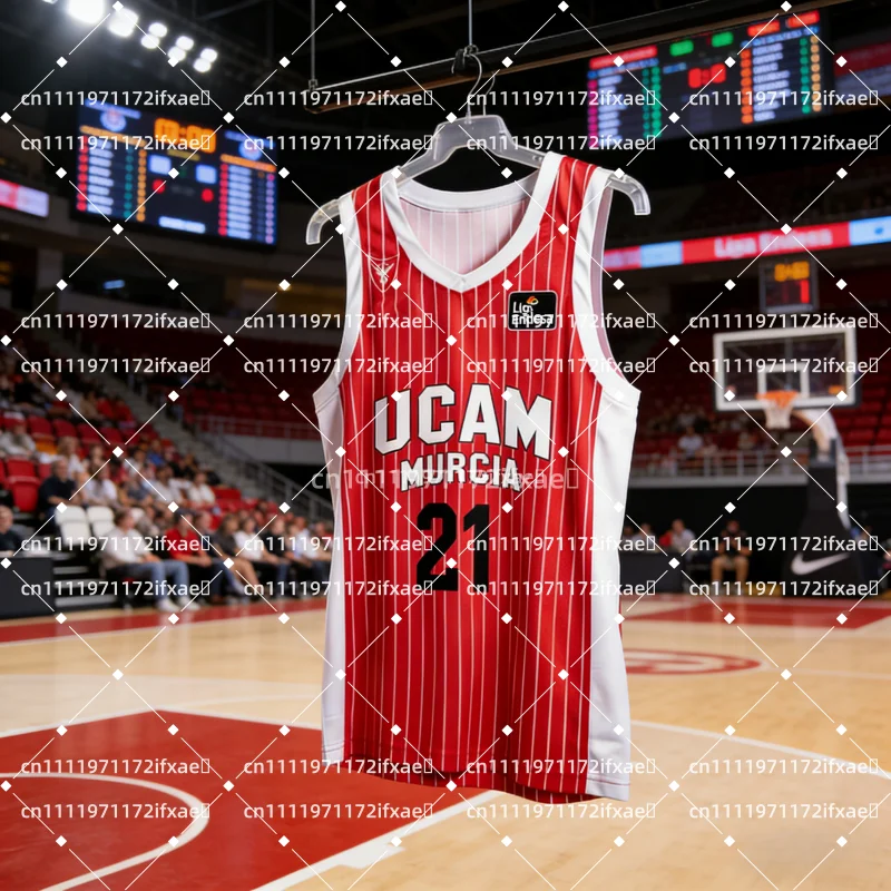 2026 새로운 핫 스페인 농구 UCAM 무르시아 농구 게임 저지 팬 스페셜 농구 퀵 드라이 스포츠 조끼 가족 키즈 티셔츠