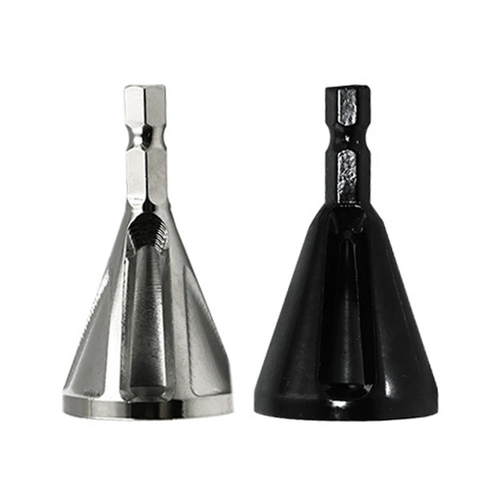 

2Pcs Deburring External Chamfer Tool Burring Remove Drill Bit Hex Shank For Metal Wood Plastic Trimming Cutting Electric Drill