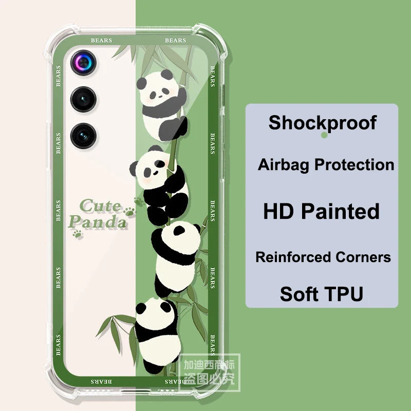 Clear Airbag Silicone TPU Shockproof Back Cover - Golden Saga Edition