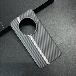 Sleek Carbon Fiber Texture Matte Protective Case for Honor Magic 7 Pro (Black W)