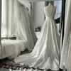 Mryarce Sleeveless Jacquard Wedding Dress V Neck A Line Bridal Gowns With Pockets 4