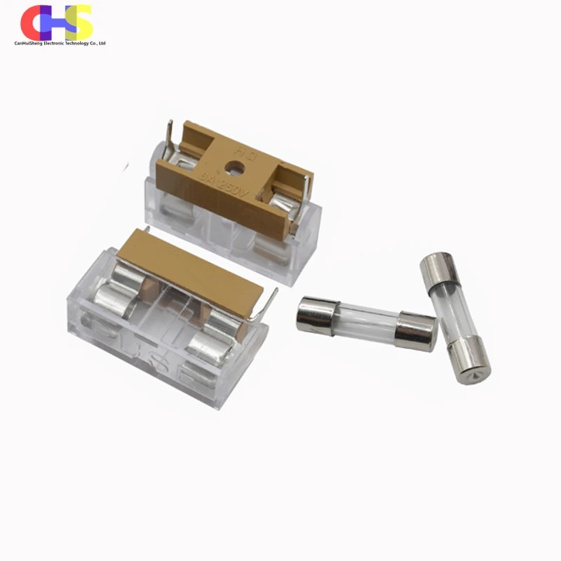 5*20mm 5x20mm fuse holder with transparent cover Insurance Tube Socket Fuse Holder Fuse Holders 5X20 Fuee 10pcs/lot fuse holder fuse adapter holder