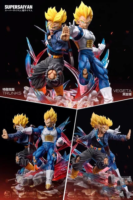 31cm Dragon Ball Z Figure Trunks Vegeta Anime Figures Gk Dbz