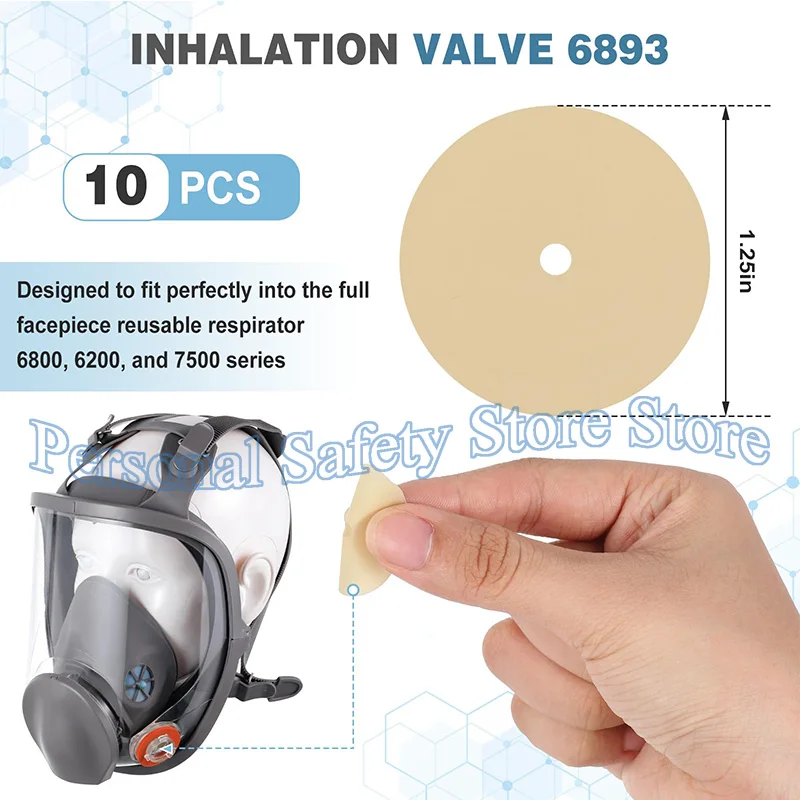 Durable Anti-Scratch Visor Screen Protector Film for Full Face Respirators