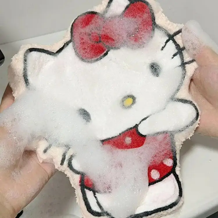 Anime-style towel pattern detail