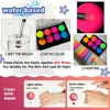 Waterproof 8 Color Water Based Face Body Paint Halloween Cosplay Black Light Face Makeup for Party UV Face Paint cosmetics 3