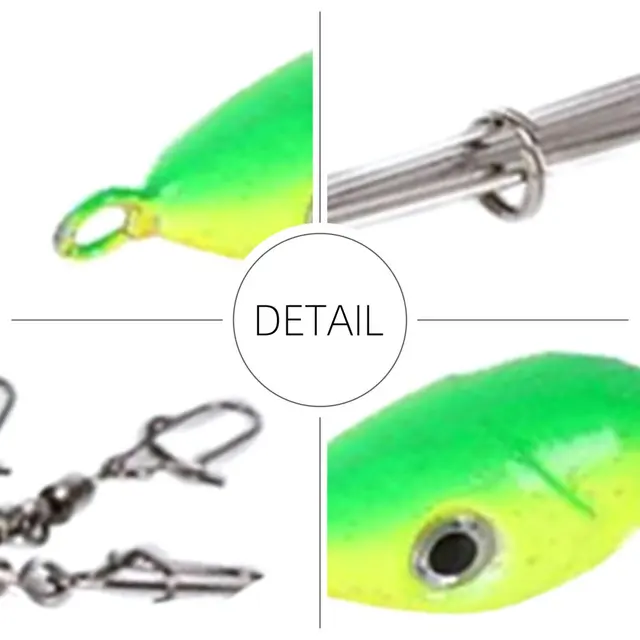 Hot Umbrella Fishing Lure Rig 5 Arms Alabama Rig Head Lure Snap