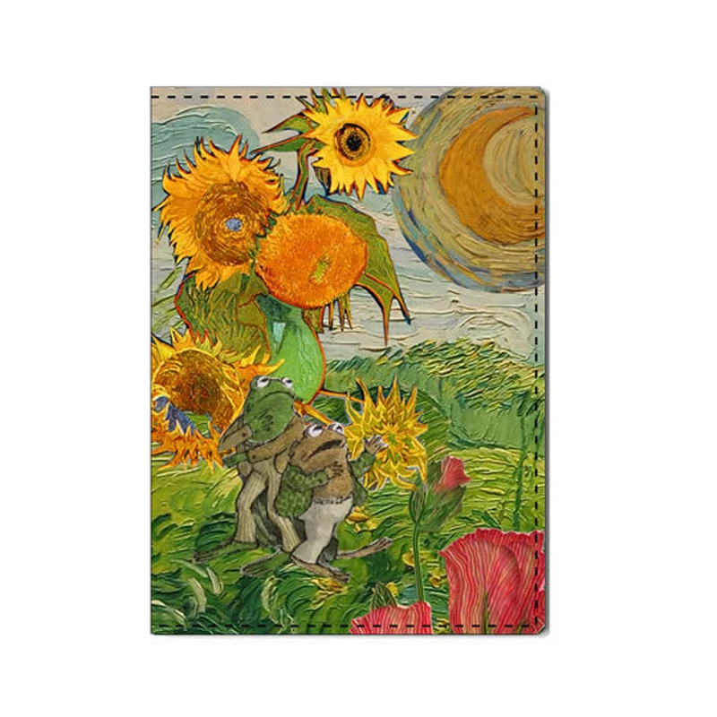 New Creative Van Gogh Oil Painting Passport Cover donna uomo accessori da viaggio The Starry Night Design protetto porta passaporto