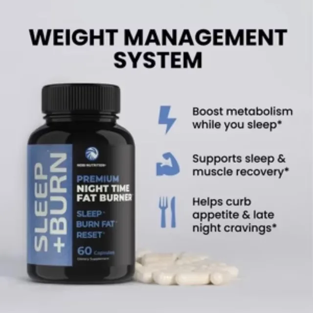 White Kidney Bean, Green Tea Leaf Extract, Nighttime Fat Burner, Boosts Metabolism, Improves Sleep, 120 Capsules