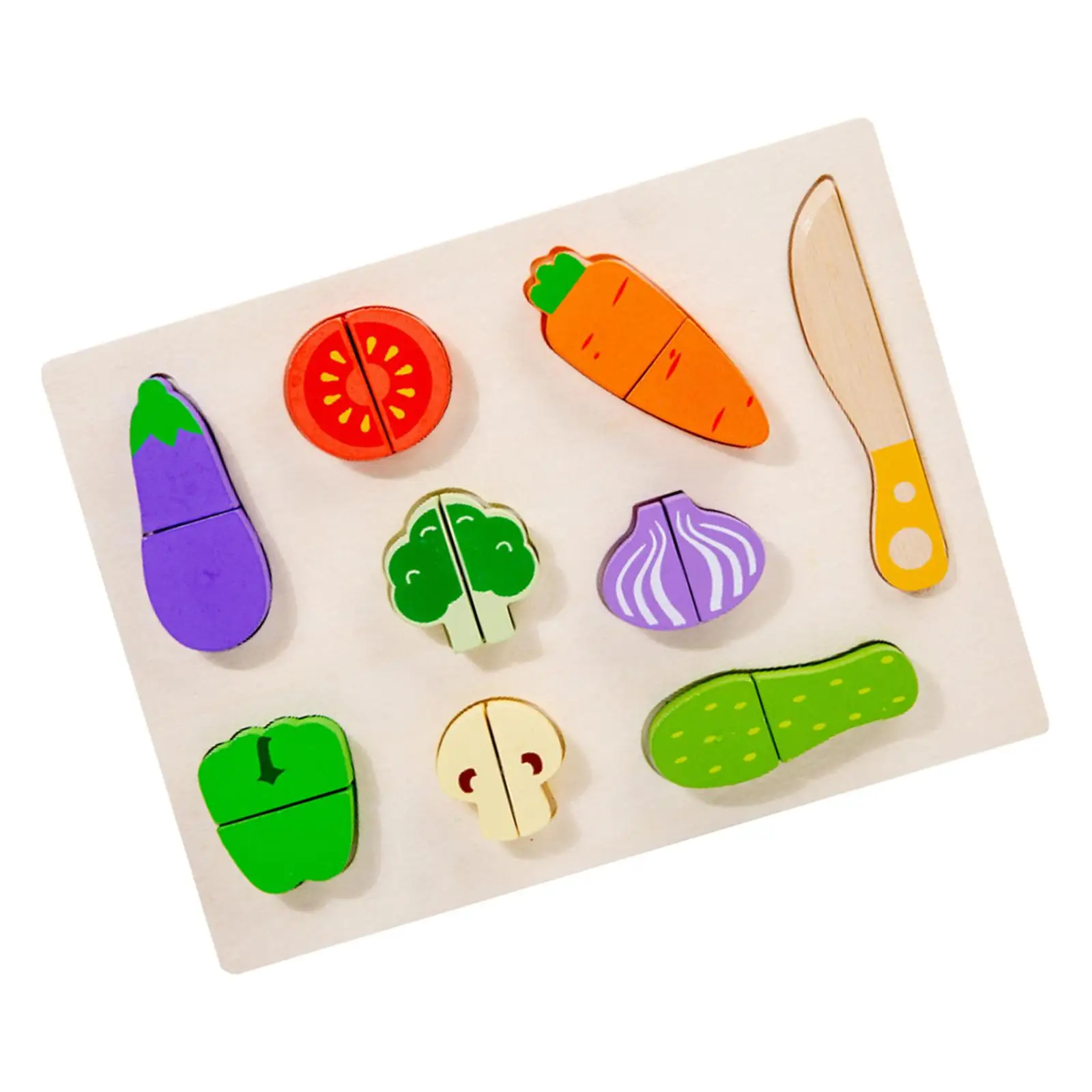 Cutting Vegetables Pretend Play Vegetable Puzzle for Kids Children Gift