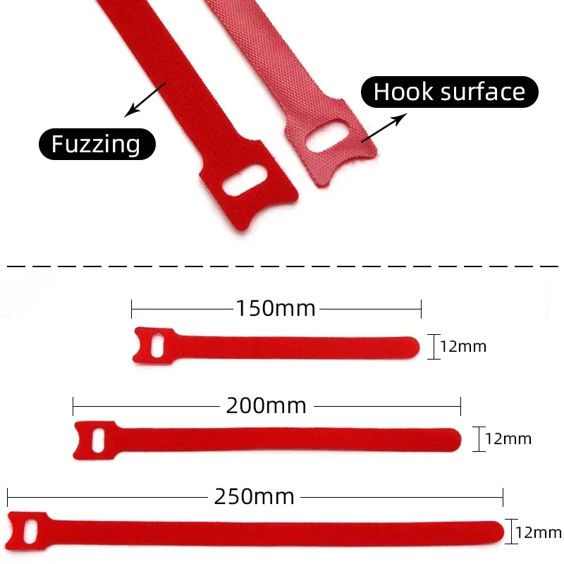 Releasable Cable Ties 100pcs Length 15 20 25 30cm Plastics Fastening Reusable Cable tie Straps Nylon Wrap Zip Bundle Bandage Tie reusable cable ties